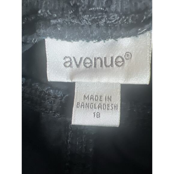 Avenue by City Chic Ladies Black Cargo Style Pant Elastic Waist Cotton SZ 18 - Picture 9 of 11
